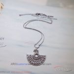 AAA APM Monaco Jewelry Replica - Diamond Paved Fan Necklace
